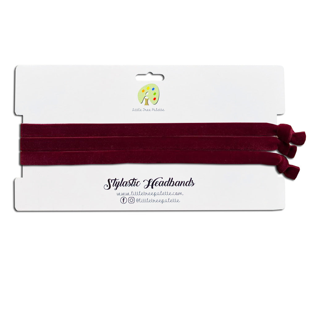 Skinny Velvet - Burgundy
