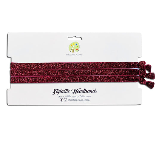 Skinny Glitter - Burgundy