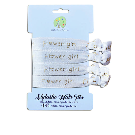 Bridal - White and Gold Flower Girl